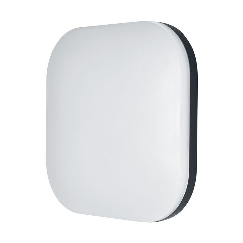 Osram LED Deckenleuchte Endura Style 200x200mm 11,5W/830 870lm warmweiß nicht dimmbar dunkelgrau IP4
