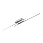 Osram LED Wand-/Deckenleuchte Stripe Duo 600+800 20W/830 1160lm warmweiß nicht dimmbar steel IP20