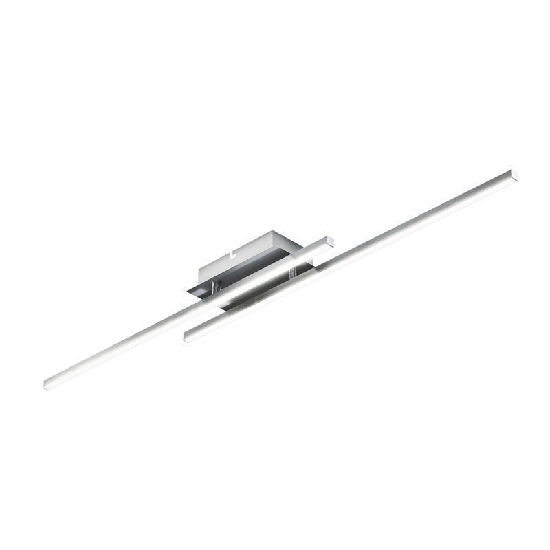 Osram LED Wand-/Deckenleuchte Stripe Duo 600+800 20W/830 1160lm warmweiß nicht dimmbar steel IP20
