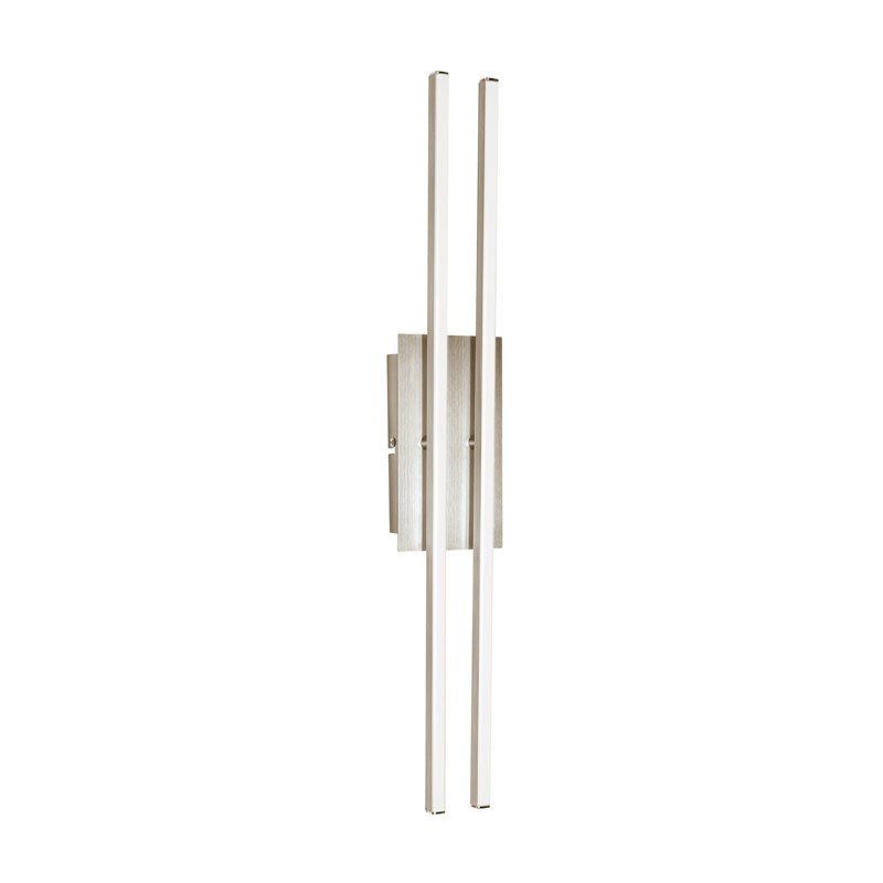 Osram LED Wand-/Deckenleuchte Stripe Twin 600+600 18W/830 1010lm warmweiß nicht dimmbar steel IP20