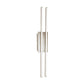 Osram LED Wand-/Deckenleuchte Stripe Twin 600+600 18W/830 1010lm warmweiß nicht dimmbar steel IP20