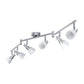 Osram Wand-/Deckenleuchte Spot G9 6x 1,8W/827 6x200lm warmweiß nicht dimmbar grau IP20