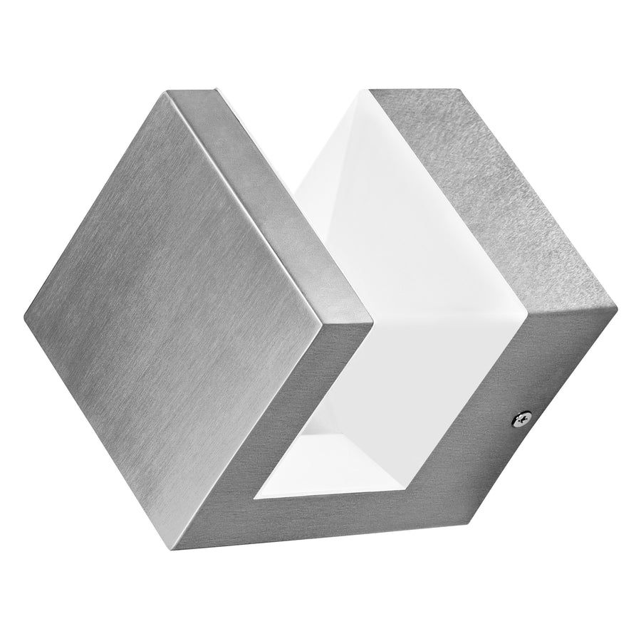 Osram LED Wandleuchte Endura Style Pyramid 9W/3000K 600lm warmweiß nicht dimmbar stahl IP44