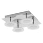 Osram LED Wandleuchte Smart+ Matter Orbis Wave 300x300mm 24W/3000-6500K 1500lm tunable white dimmbar silber IP44