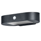 Osram LED Wandleuchte Endura Style Solar Oval S Sensor 4W/3000K 380lm warmweiß nicht dimmbar schwarz IP44