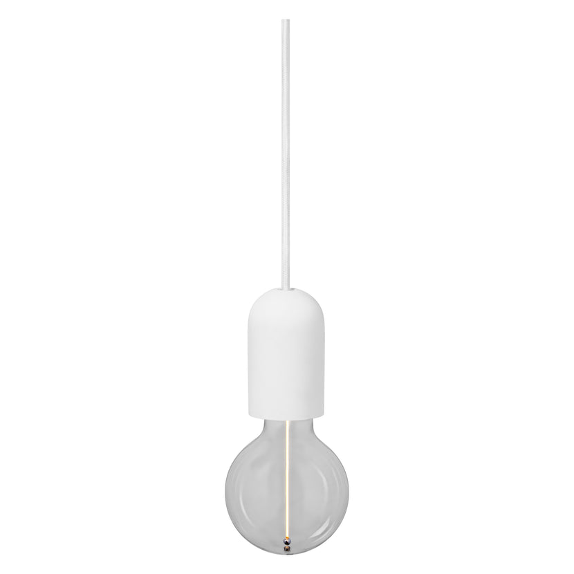 Osram Pendelleuchte Vintage 1906 Round Plaster 1-flammig E27 nicht dimmbar weiß IP20