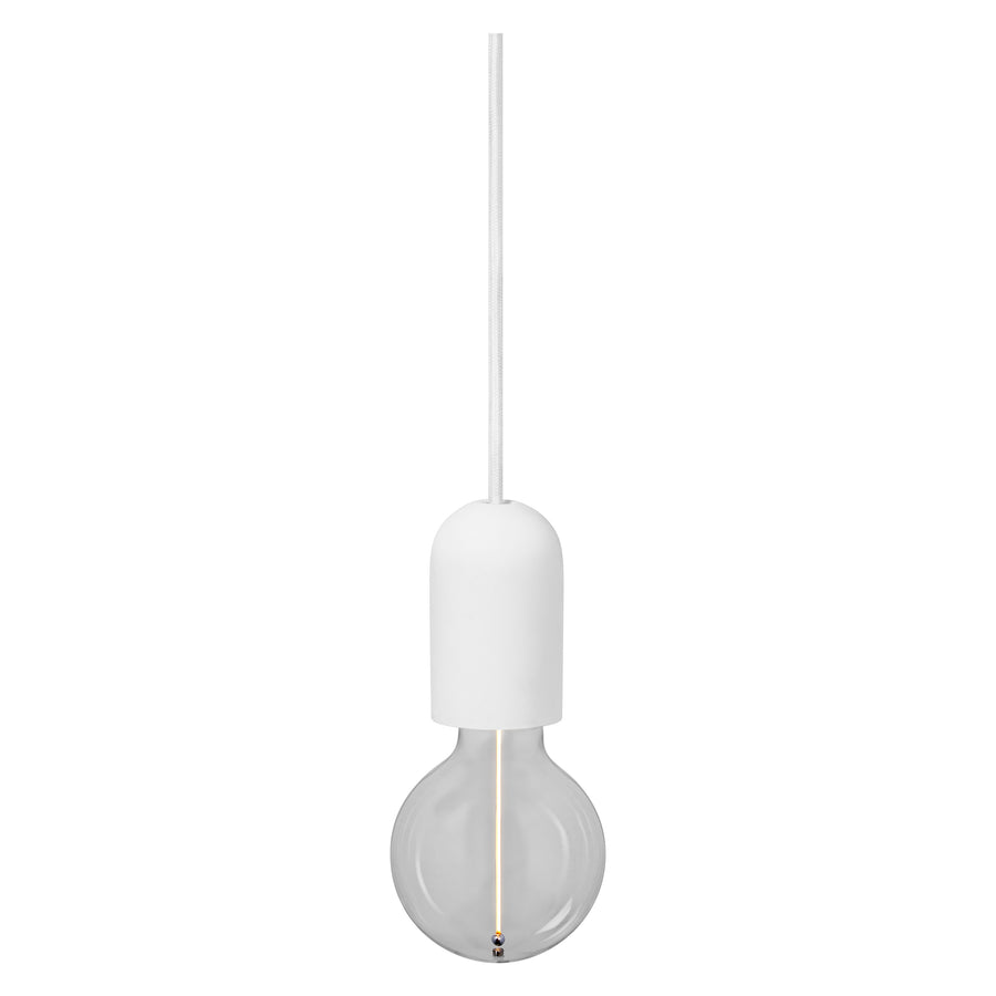 Osram Pendelleuchte Vintage 1906 Round Plaster 1-flammig E27 nicht dimmbar weiß IP20