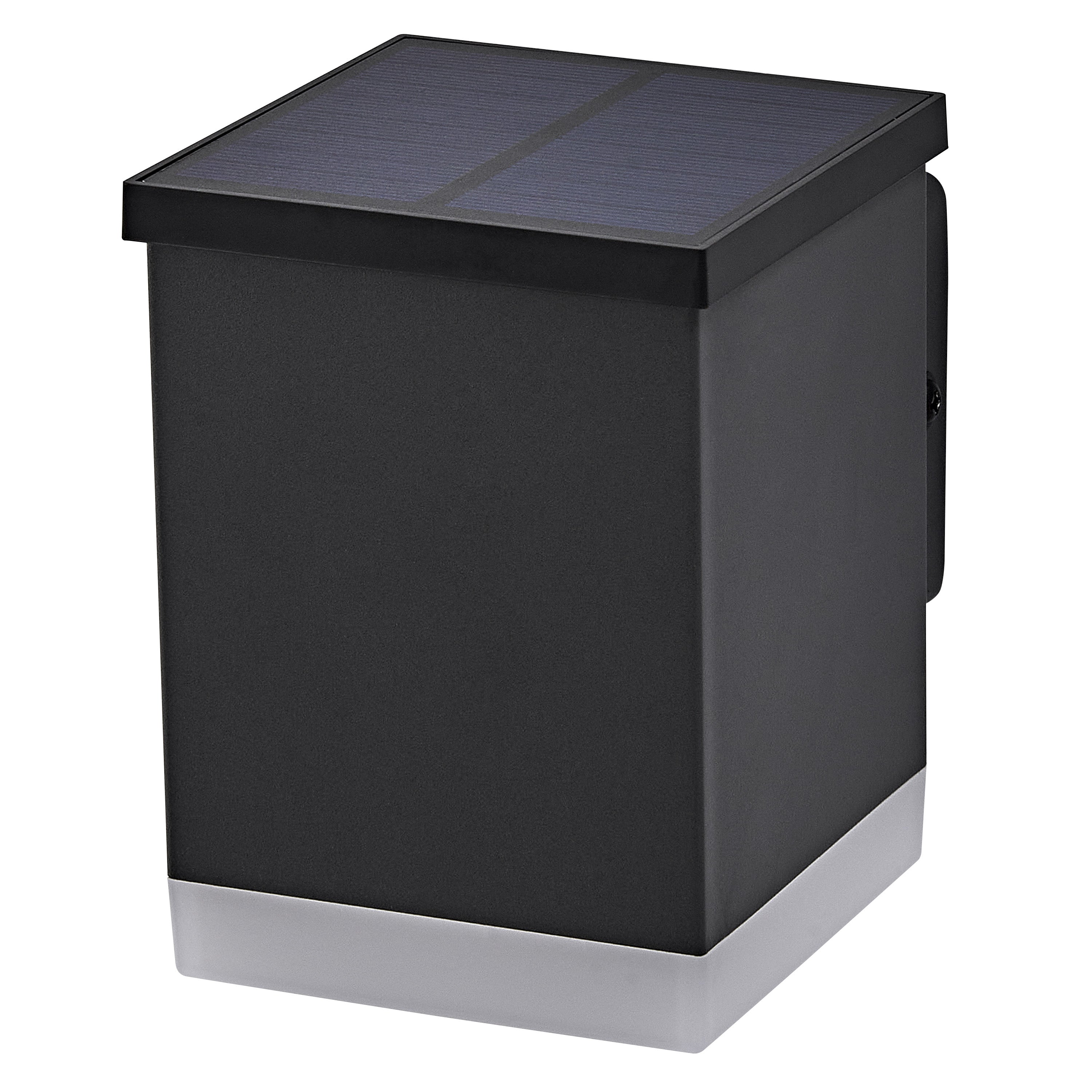 Osram LED Wandleuchte Endura Style Solar Quadro 0,5W/3000K 50lm warmweiß nicht dimmbar dunkelgrau IP44