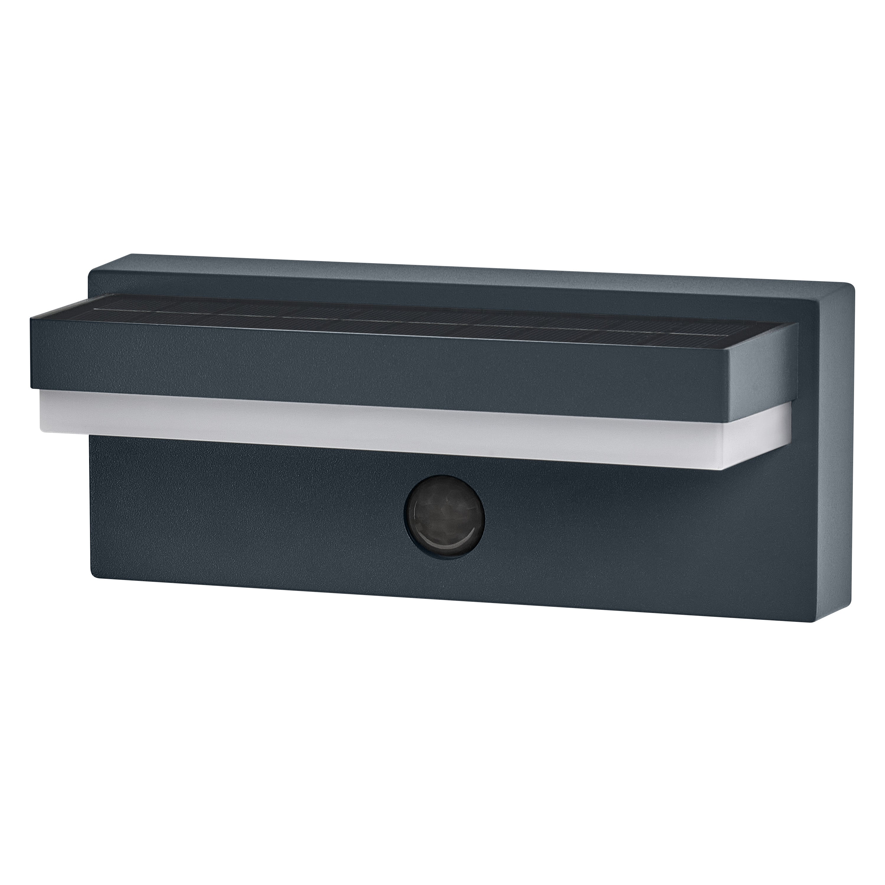 Osram LED Wandleuchte Endura Style Solar USB Robust Sensor 2,5W/3000K 180lm warmweiß nicht dimmbar dunkelgrau IP54