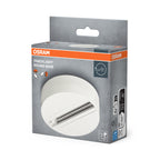 Osram Stromschienen-Zubehör Tracklight Round Base weiß – Verpackung, räumliche Ansicht