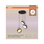 Osram LED Pendelleuchte Decor Puck 3-flammig PL – Verpackung Vorderseite