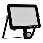 Bellalux LED Fluter Vital Sensor 50W/3000K 4500lm warmweiß nicht dimmbar schwarz IP65