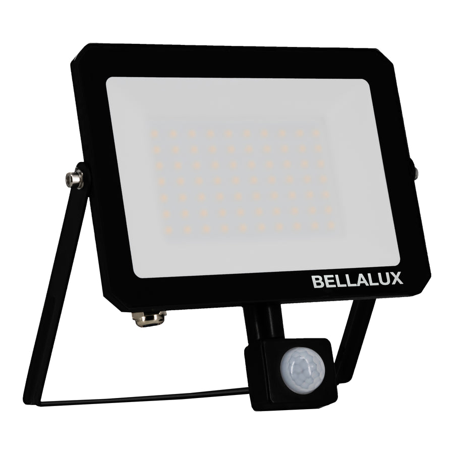 Bellalux LED Fluter Vital Sensor 50W/3000K 4500lm warmweiß nicht dimmbar schwarz IP65