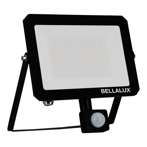Bellalux LED Fluter Vital Sensor 50W/6500K 4500lm tageslichtweiß nicht dimmbar schwarz IP65