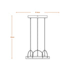 Osram LED Pendelleuchte Decor Puck 3-flammig PL – Produktansicht 4