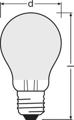 LEDVANCE LED Retrofit Classic A 8-75W/827 E27 1055lm matt warmweiß 300° nicht dimmbar
