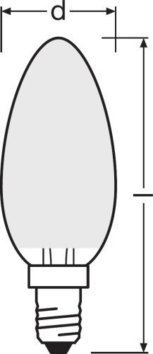 Osram LED Parathom Retrofit Classic B 2,5-25W/827 E14 250lm matt warmweiß 300° nicht dimmbar