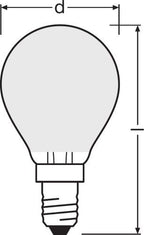 LEDVANCE LED Retrofit Classic P 2,5-25W/827 E14 250lm matt warmweiß 300° nicht dimmbar