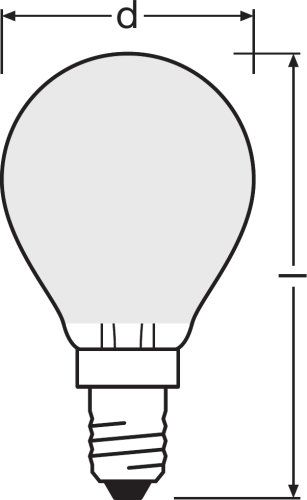 LEDVANCE LED Retrofit Classic P 2,5-25W/827 E14 250lm matt warmweiß 300° nicht dimmbar