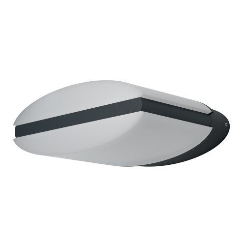 LEDVANCE LED Wandleuchte Endura Style Ellipse 12,5W/830 890lm warmweiß nicht dimmbar dunkelgrau IP44