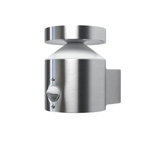 LEDVANCE LED Wandleuchte Endura Style Zylinder Sensor 6W/830 360lm warmweiß nicht dimmbar steel IP44