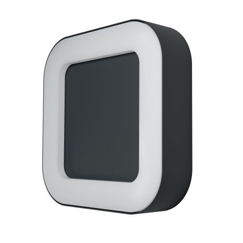 LEDVANCE LED Wandleuchte Endura Style Square 13W/830 480lm warmweiß nicht dimmbar dunkelgrau IP44