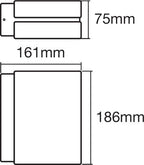 LEDVANCE LED Wandleuchte Endura Style Ellipse 12,5W/830 890lm warmweiß nicht dimmbar dunkelgrau IP44