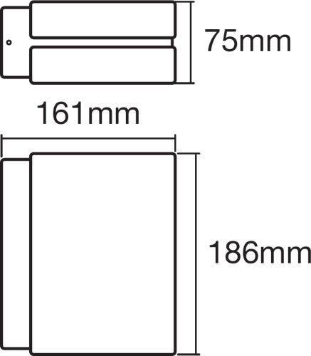 LEDVANCE LED Wandleuchte Endura Style Ellipse 12,5W/830 890lm warmweiß nicht dimmbar dunkelgrau IP44