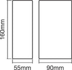 LEDVANCE LED Wandleuchte Endura Style Up&Down 11,5W/830 700lm warmweiß nicht dimmbar dunkelgrau IP44