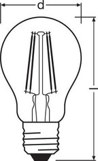 Osram LED Vintage 1906 Classic A Filament Gold 4-35W/824 E27 410lm klar warmweiß 300° nicht dimmbar