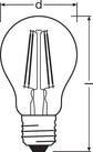 Osram LED Vintage 1906 Classic A Filament Gold 8-68W/825 E27 950lm klar warmweiß 330° nicht dimmbar