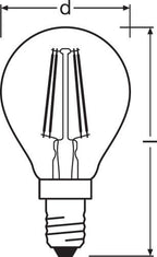 Osram LED Vintage 1906 Classic P Filament Gold 4-36 W/825 E14 410lm klar warmweiß 320° nicht dimmbar