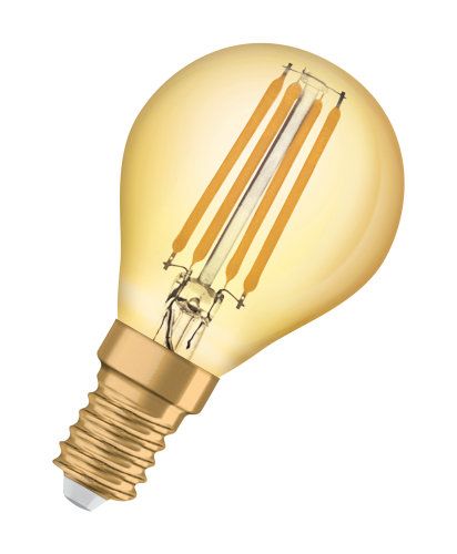 Osram LED Vintage 1906 Classic P Filament Gold 4-36 W/825 E14 410lm klar warmweiß 320° nicht dimmbar