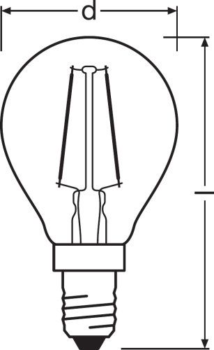 Osram LED Vintage 1906 Classic P Filament Gold 2,5-22W/824 E14 220lm klar warmweiß 300° nicht dimmbar