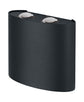 Osram LED Wandleuchte Endura Style UpDown Deco II 10,5W/3000K 550lm warmweiß nicht dimmbar dunkelgrau IP44