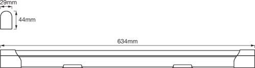 LEDVANCE LED Wand-/Decken-/Unterbauleuchte Value Batten 600 11,5W/840 1000lm kaltweiß nicht dimmbar silber IP20