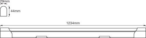 LEDVANCE LED Wand-/Decken-/Unterbauleuchte Value Batten 1200 20W/840 2000lm kaltweiß nicht dimmbar silber IP20