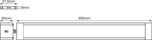 LEDVANCE LED Unterbauleuchte Cabinet LED Slim 300 6W/830 250lm warmweiß dimmbar weiß IP20