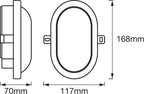 LEDVANCE LED Wandleuchte Bulkhead 6,1W/840 420lm kaltweiß nicht dimmbar weiß IP54