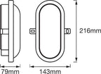 LEDVANCE LED Wandleuchte Bulkhead 11W/840 840lm kaltweiß nicht dimmbar weiß IP54