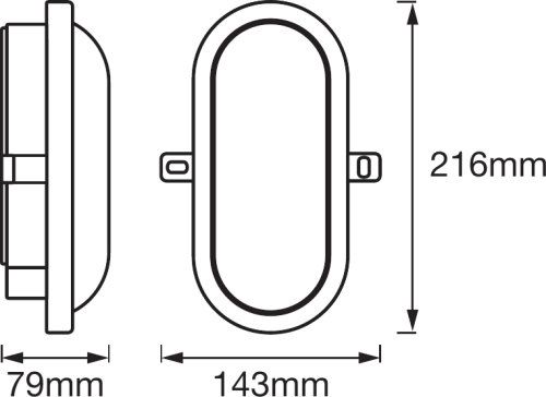 LEDVANCE LED Wandleuchte Bulkhead 11W/840 840lm kaltweiß nicht dimmbar weiß IP54
