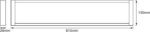 LEDVANCE LED Decken-/Pendelleuchte Office Line 600 25W/840 2500lm kaltweiß nicht dimmbar weiß IP20