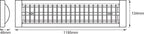 LEDVANCE LED Decken-/Pendelleuchte Office Line Grid Dim 1200 50W/840 4000lm dimmbar weiß IP20