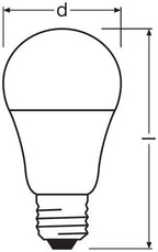 LEDVANCE LED Base Classic A 8,5-60W/840 E27 806 matt kaltweiß 200° 2er Pack