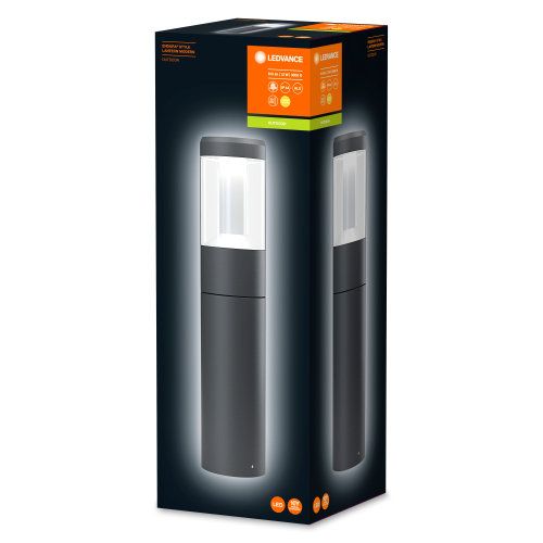 LEDVANCE LED Bodenleuchte Endura Style Lantern Modern 500 11,5W/830 610lm nicht dimmbar dunkelgrau IP44