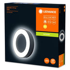 LEDVANCE LED Wandleuchte Endura Style Ring 16W/830 480lm warmweiß nicht dimmbar dunkelgrau IP44