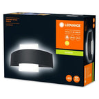 LEDVANCE LED Wandleuchte Endura Style Shield Square 10,5W/830 410lm warmweiß nicht dimmbar dunkelgrau IP44