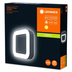 LEDVANCE LED Wandleuchte Endura Style Square 13W/830 480lm warmweiß nicht dimmbar dunkelgrau IP44