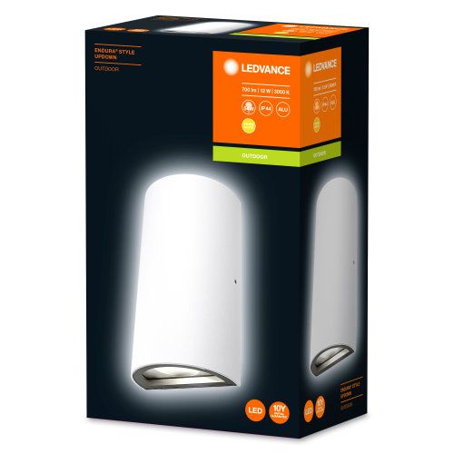 LEDVANCE LED Wandleuchte Endura Style Updown 11,50W/830 710lm warmweiß nicht dimmbar weiß IP44