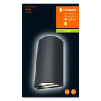 LEDVANCE LED Wandleuchte Endura Style Up&Down 11,5W/830 700lm warmweiß nicht dimmbar dunkelgrau IP44